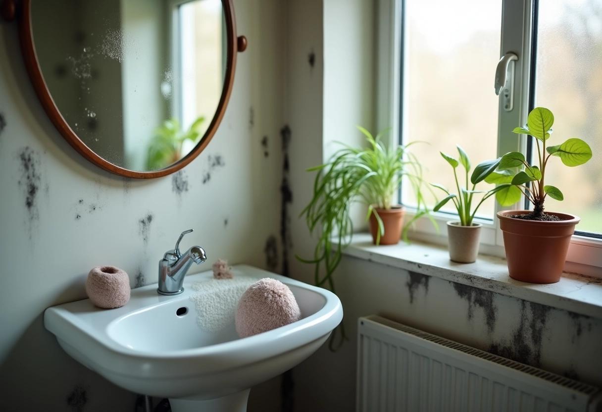 Feuchtigkeit im Badezimmer, der Sockentrick, den kaum jemand kennt und der wirklich funktioniert