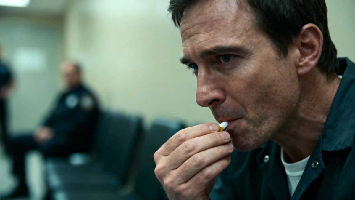 Im Wartezimmer der Polizei: Mann nimmt plötzlich Drogen vor den Beamten