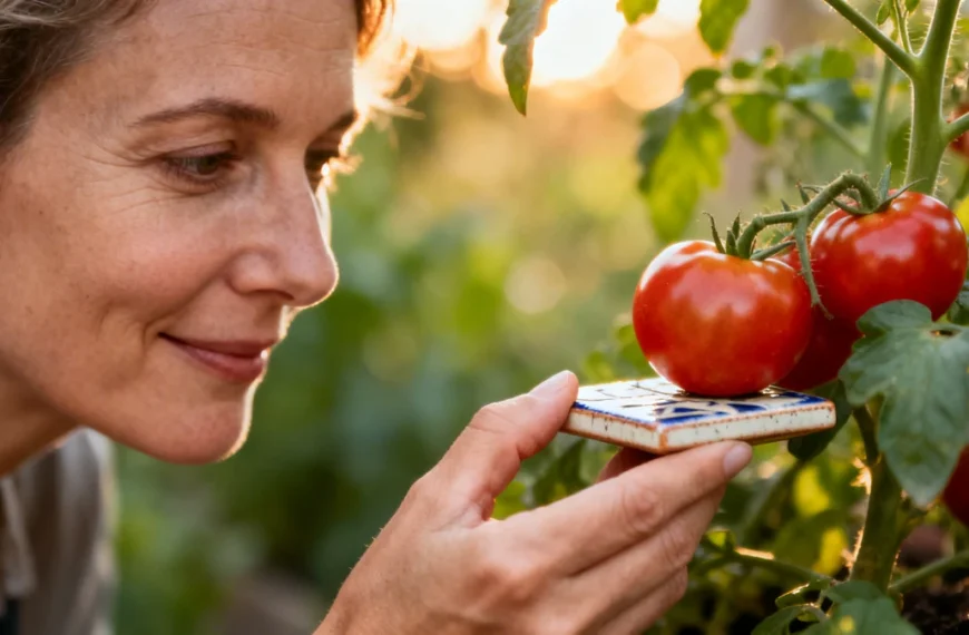 Mit dieser einfachen Kachel neben Tomaten wachsen sie schneller und kräftiger